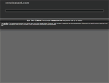 Tablet Screenshot of createasset.com